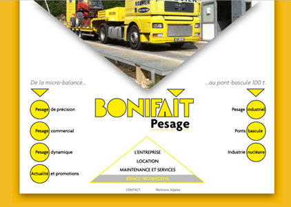 Page d'accueil du site bonifait-pesage.com